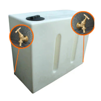 1000 Litre Baffled Water Tank V1 - Double Outlet