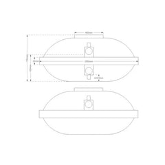 1100 Litre Underground Tank Black