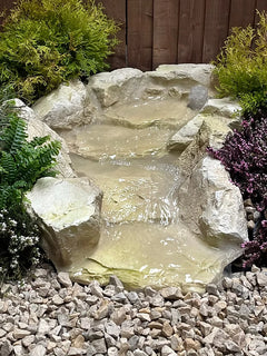 Rock Curved Stream Garden Cascade