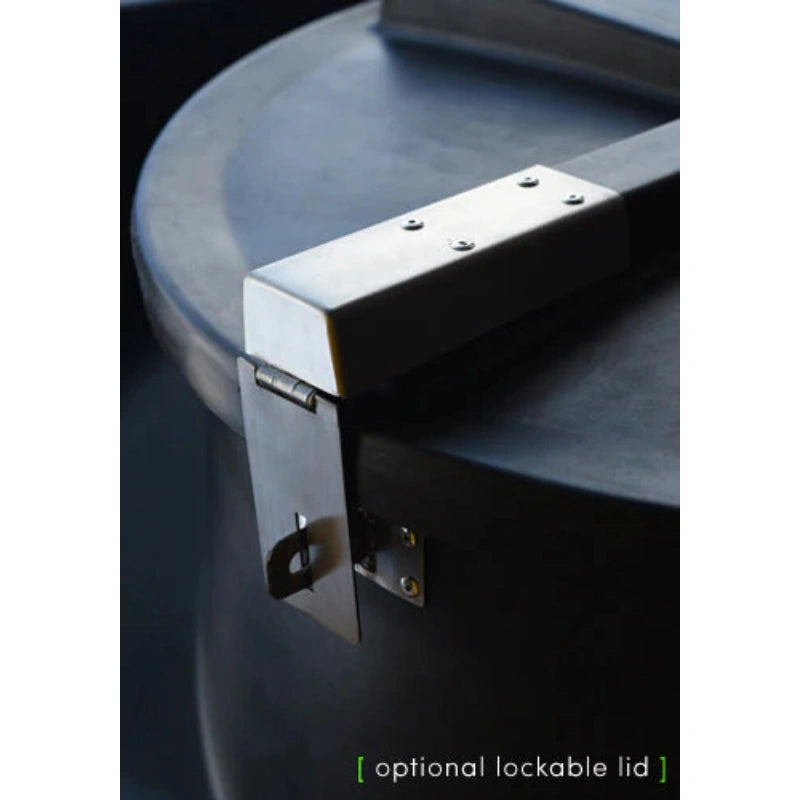 13,000 Litre Cylindrical Potable Water Tank - Black - WRAS Approved