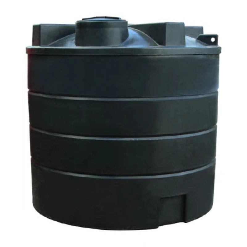 13,000 Litre Cylindrical Potable Water Tank - Black - WRAS Approved