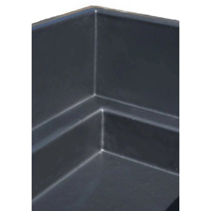 1850 Litres Large Rectangular Garden Pond in Black