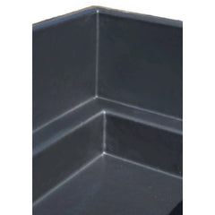 1850 Litres Large Rectangular Garden Pond in Black