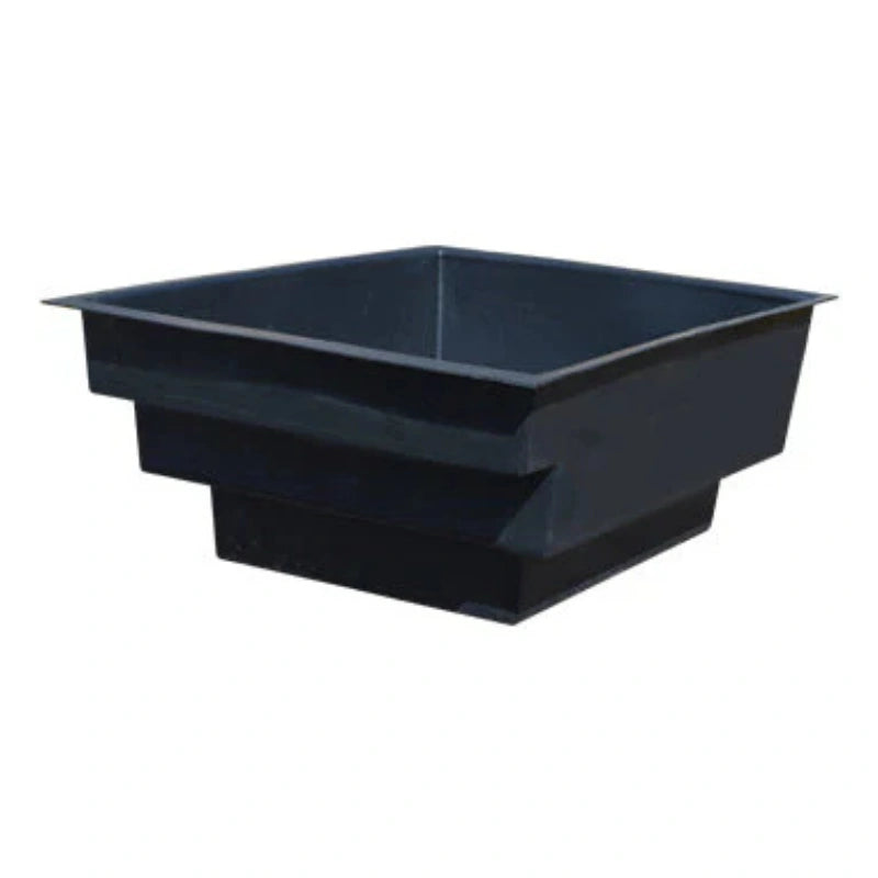 1850 Litres Large Rectangular Garden Pond in Black