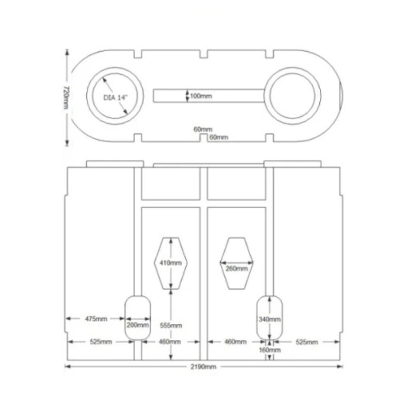1900 Litre Slimline Water Butt - Green