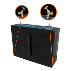 250 Litre Slimline Potable Water Tank - Double Outlet