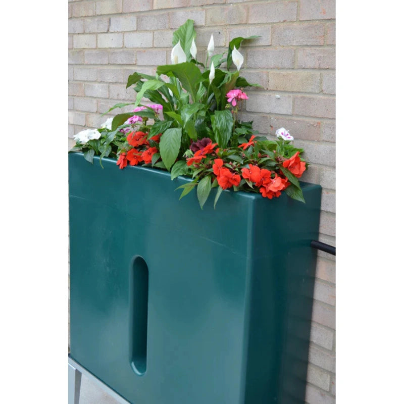 250 Litre Water Butt Planter Green