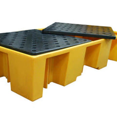 2 x Double IBC Bunds - Yellow