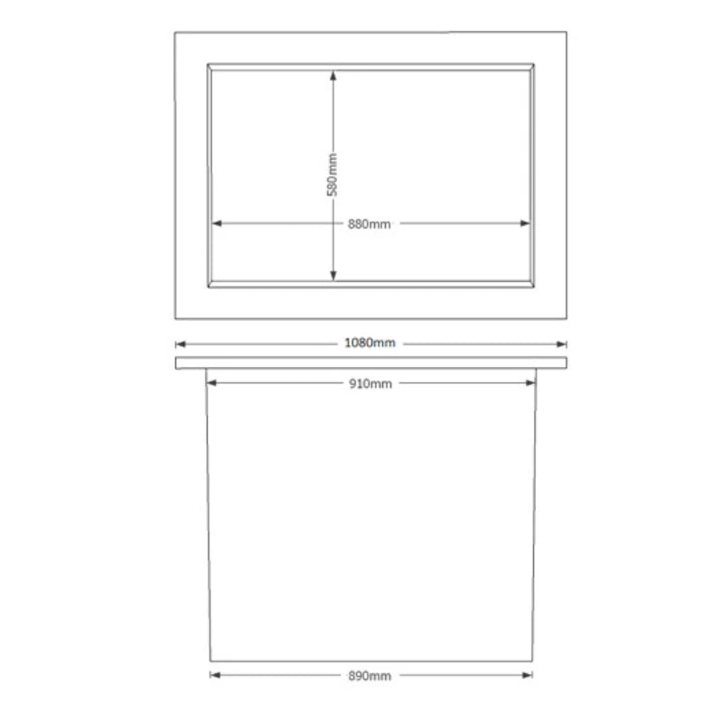 460 Litre Dunk Tank - White Marble