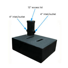 500 Litre V2 Underground Water Tank Black