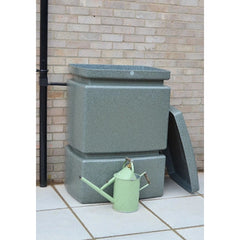 525 Litre Pillar Water Butt in Green Marble