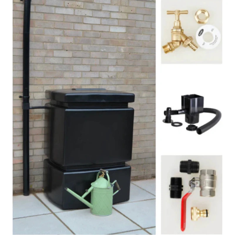 525 Litre Water Butt Kit - Black