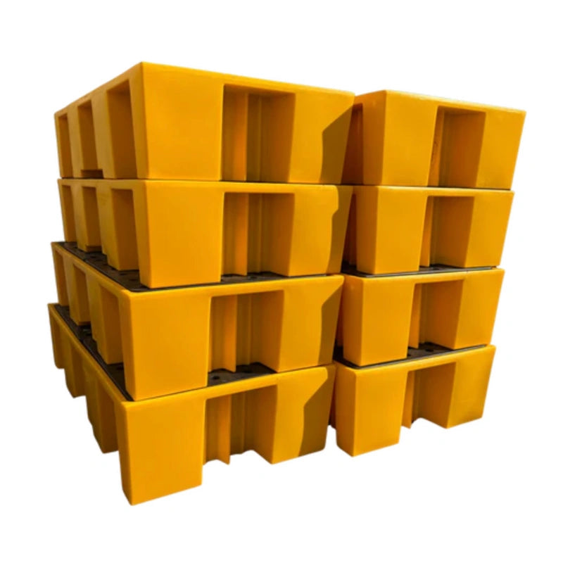 8 x Double IBC Bunds - Yellow