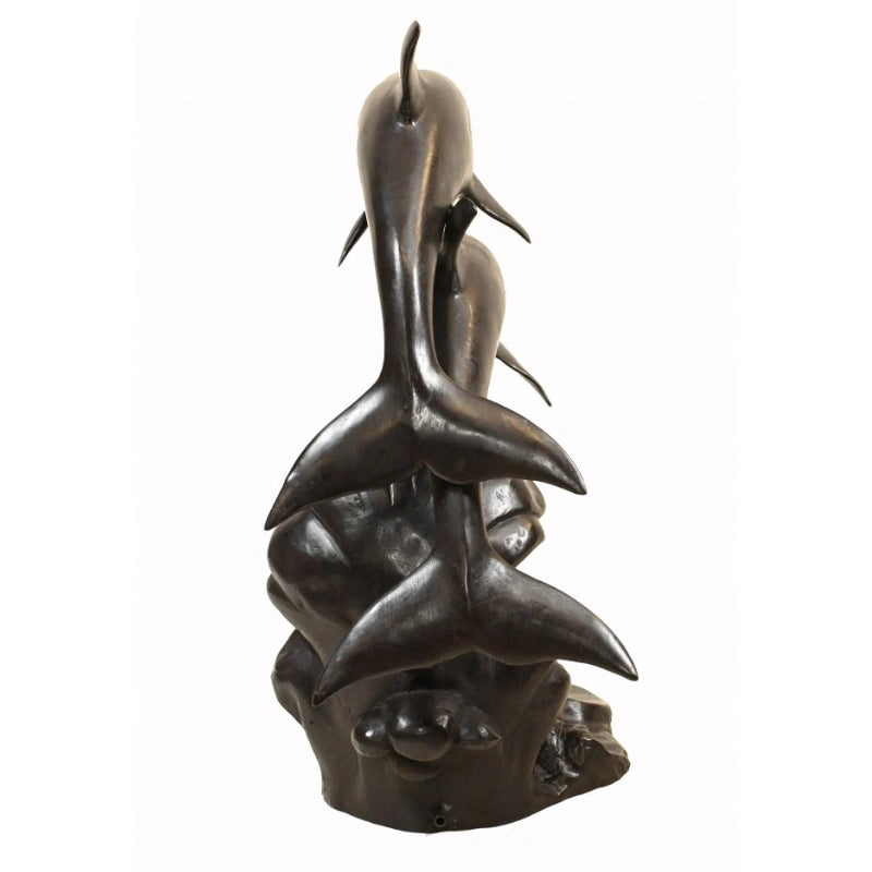 Canonbury Antiques Bronze Dolphin Fountain Porpoise Water Feature Statue
