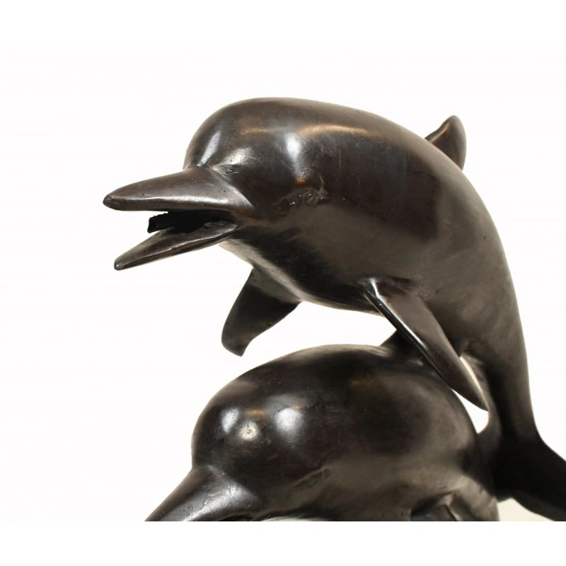 Canonbury Antiques Bronze Dolphin Fountain Porpoise Water Feature Statue