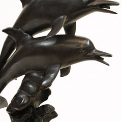 Canonbury Antiques Bronze Dolphin Fountain Porpoise Water Feature Statue