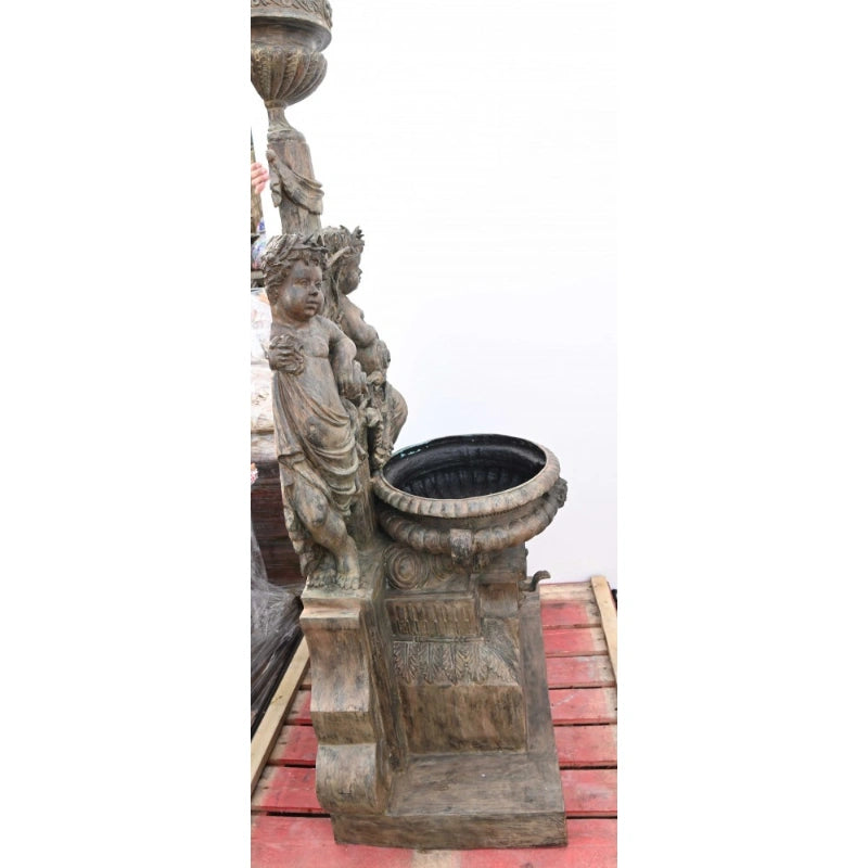 Canonbury Antiques Italian Bronze Wall Fountain Cherub Classical Garden Water Feature