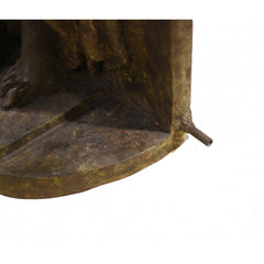 Canonbury Antiques Pair XL Bronze Fountains - Italian Maiden Statues Garden Plaques