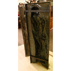 Canonbury Antiques Pair XL Bronze Fountains - Italian Maiden Statues Garden Plaques