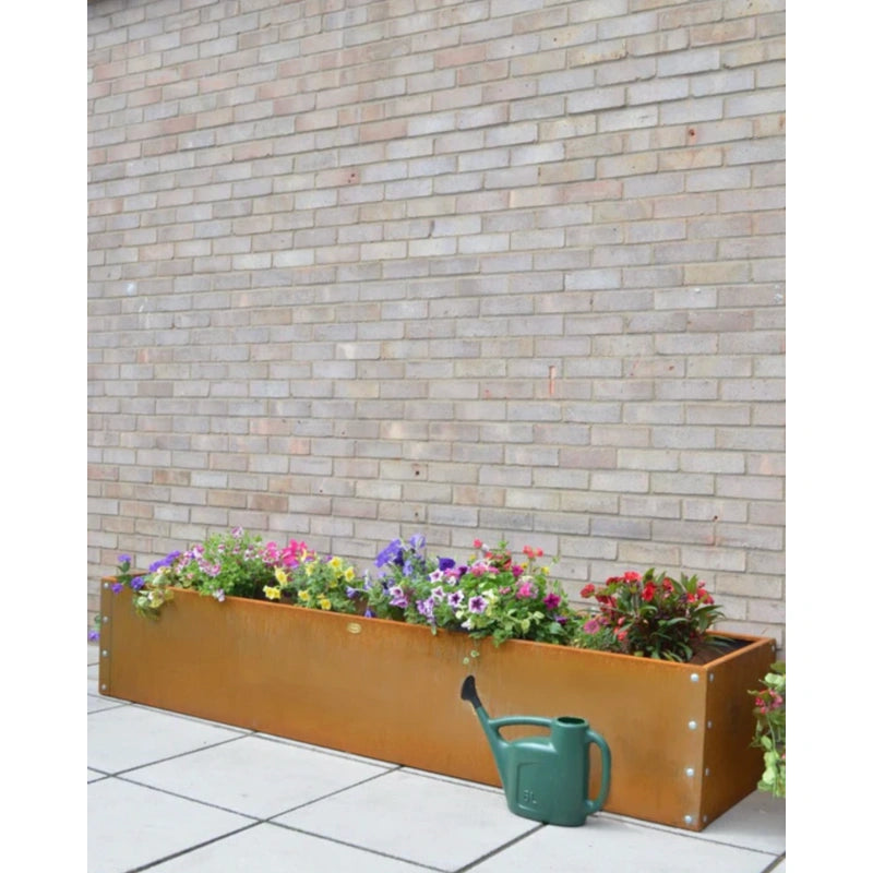 Corten Steel Raised Bed - 2400 x 600 x 600mm