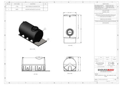 Enduramaxx 8,000 Litre Horizontal Transport Tank