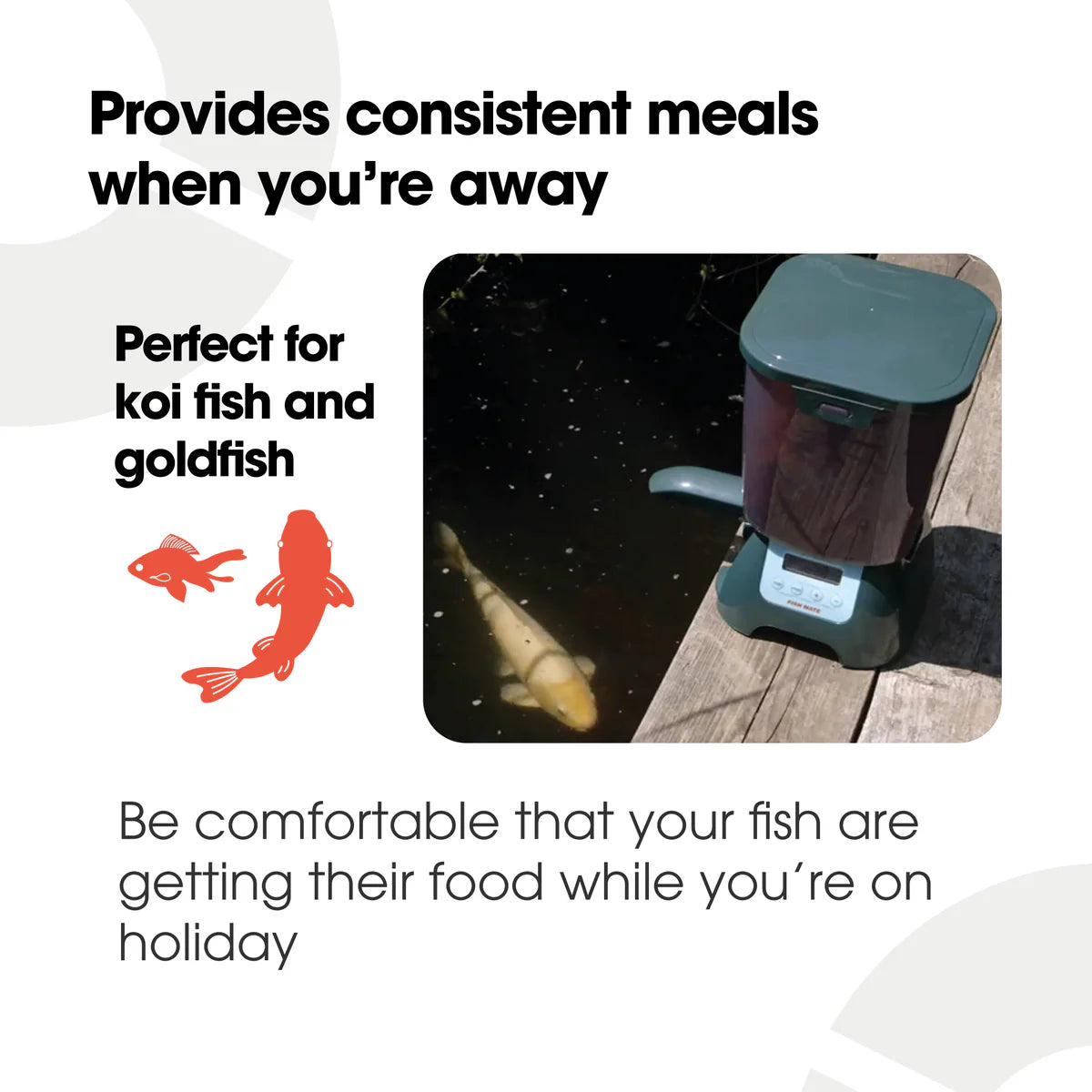 Fish Mate 7-litre Automatic Pond Fish Feeder (P7000)