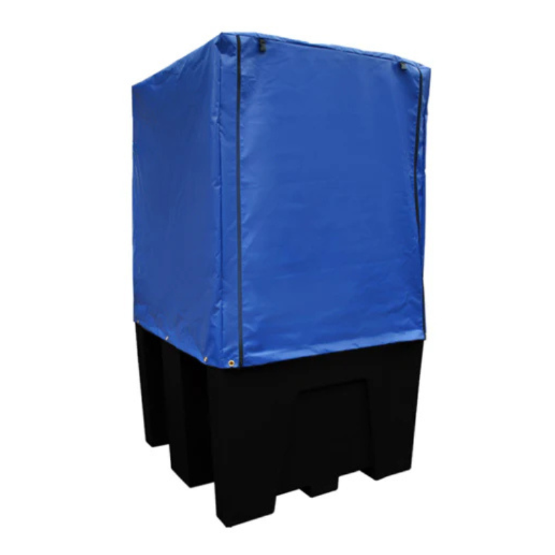 IBC Bund Pallet Black- c/w Grid & Premium Cover