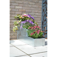 Long Three Tier Raised Bed / Galvanised Planter Set