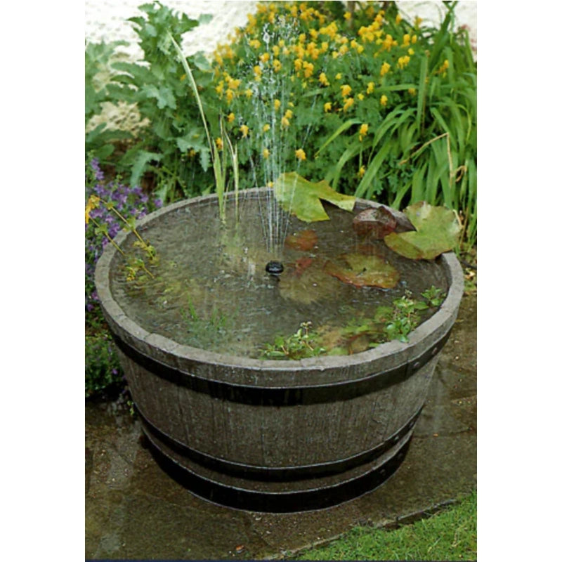 Small Half Barrel Patio Pond