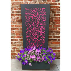 Swirly Wurly Garden Privacy Screen with Regular Planter - 800mm