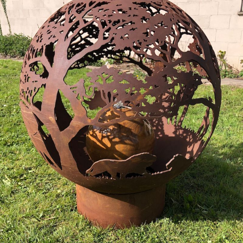The FirePit Company Stone Sphere Style Water Feature 650-800mm
