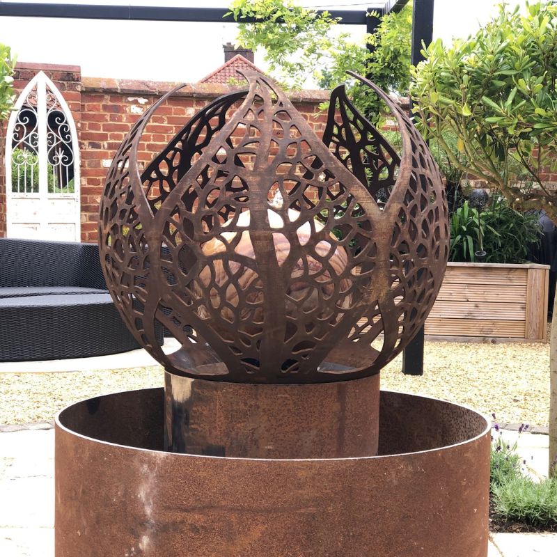 The FirePit Company Stone Sphere Style Water Feature 650-800mm