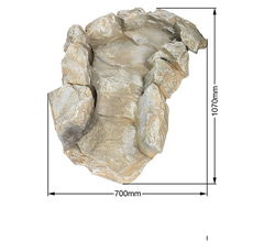 Rock Curved Stream Garden Cascade