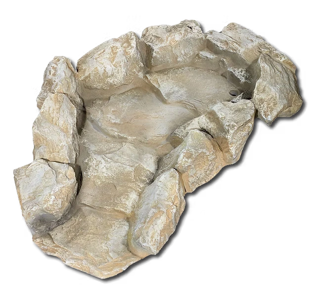 Rock Curved Stream Garden Cascade