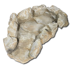 Rock Curved Stream Garden Cascade