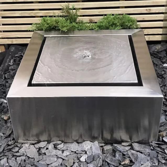 Stainless Steel Square Water Feature