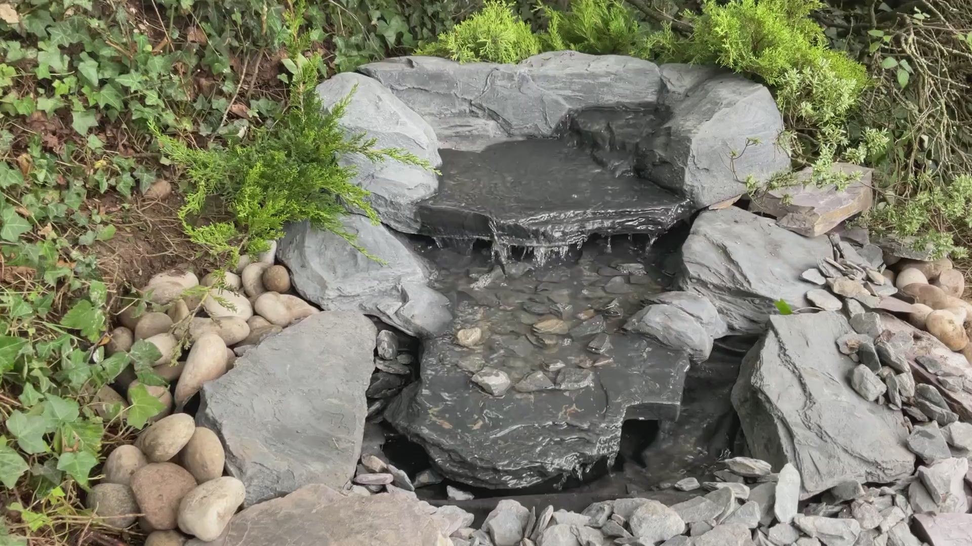 Concrete Niagara Falls Overhang Garden Waterfall RS22