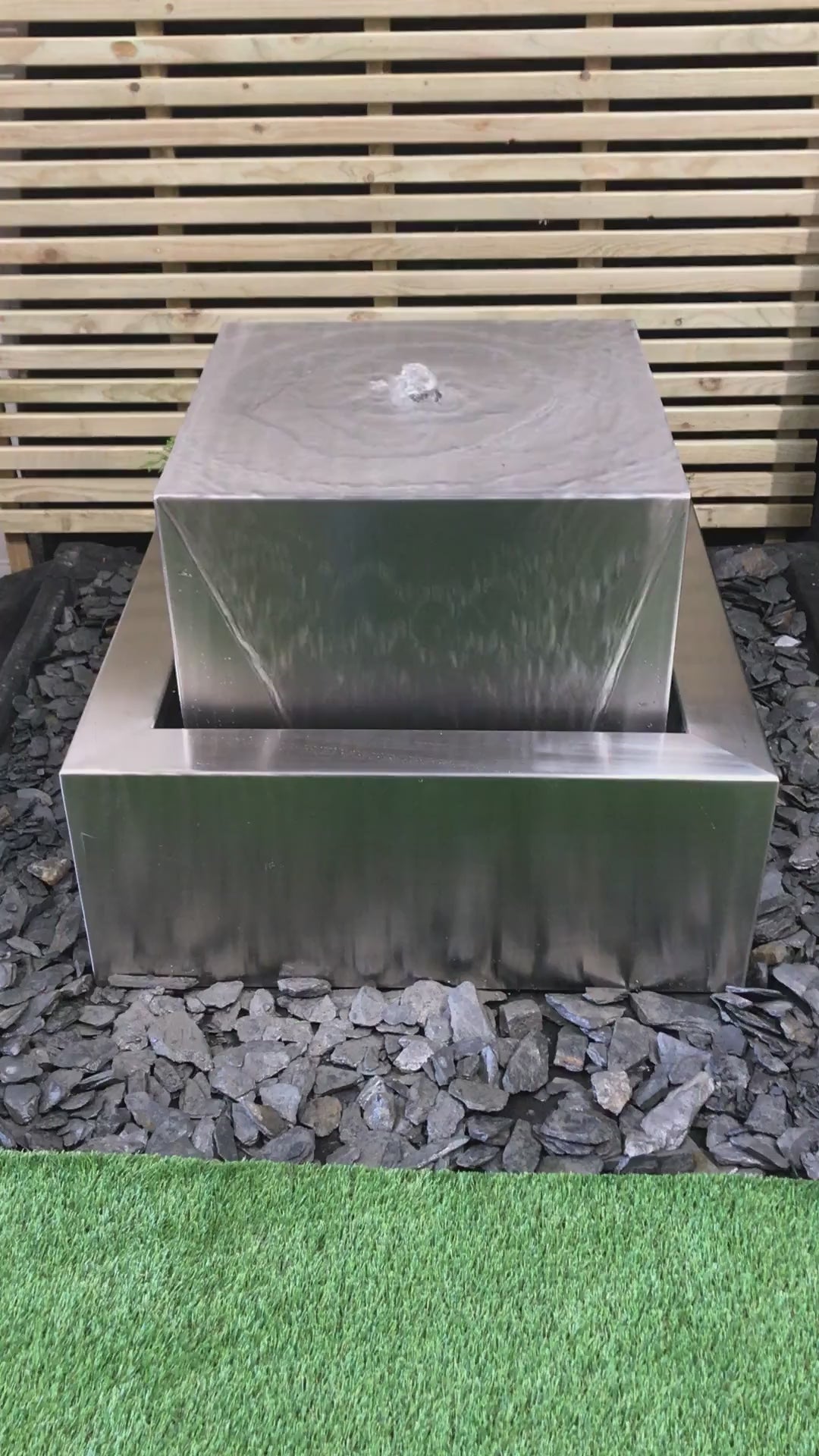 Stainless Steel Square Water Feature
