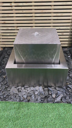 Stainless Steel Square Water Feature