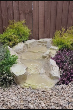 Rock Curved Stream Garden Cascade