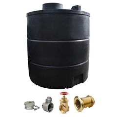 10000 Litre Fire Tall Water Tank - Instantaneous Connections
