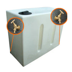 1000 Litre Baffled Water Tank V1 - Double Outlet