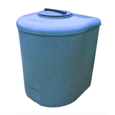 1000 Litre D Shape Water Butt - Blue Marble
