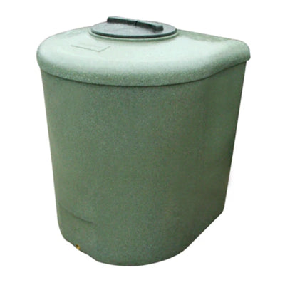 1000 Litre D Shape Water Butt - Green Marble