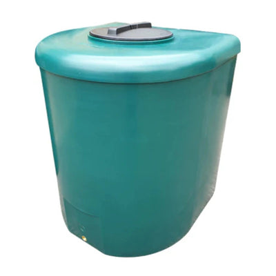 1000 Litre D Shape Water Butt - Green