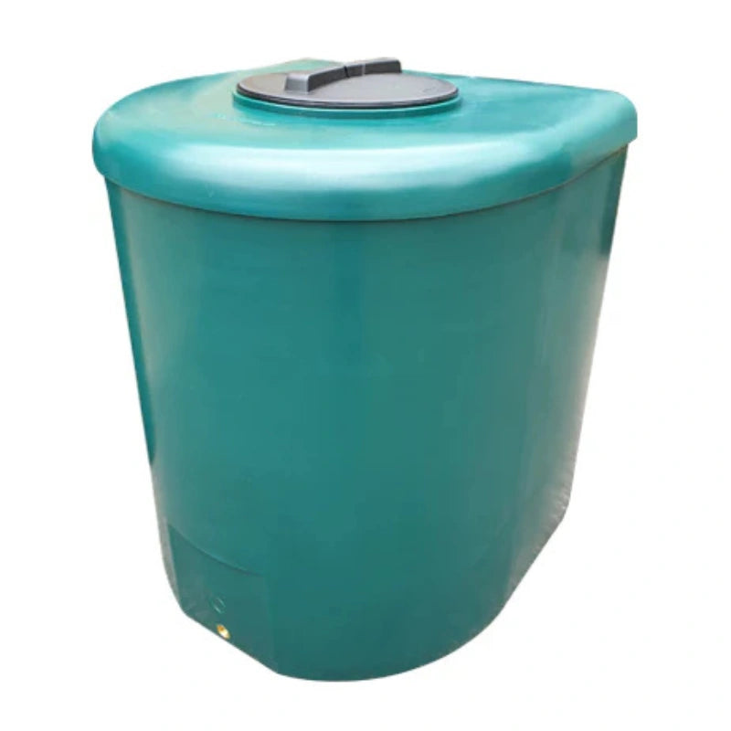1000 Litre D Shape Water Butt - Green
