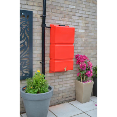 100 Litre Wall Mounted Water Butts - Red