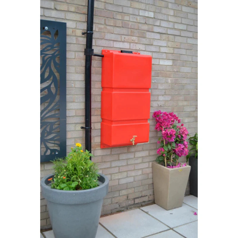 100 Litre Wall Mounted Water Butts - Red