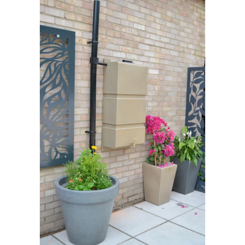 100 Litre Wall Mounted Water Butts - Sandstone