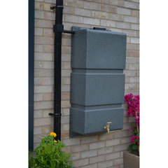 100 Litre Wall Mounted Water Butt with Tap & Diverter - Millstone